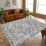 Garvee Large Area Rug 5x7 Washable Non-Slip Ultra Soft Carpet for Living Room Dining Bedroom, Camel - Camel