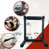 Garvee Bulgarian Split Squat Stand, 11 Adjustable Height Settings, Padded Single Leg Roller, Steel Frame with Non-Slip Rubber Feet, Lower Body Strength Training Equipment for Indoor Home Gym Workouts, Black - Black