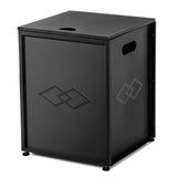 Garvee Outdoor Propane Tank Cover Table for 20lb – 16-Inch Metal Storage Side Table with Handles – Fits Patio Gas Fire Pits & Tank Holders – Sturdy Weatherproof Design – Black-Rhombus - Bronze-Imitation Rattan