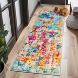 Garvee Runner Rug 2x8, Colorful Modern Abstract Washable Kitchen Runners for Hallway Laundry Room, Ultra-Thin Soft Non-Slip Rug Runners for Entryway Bedroom (Colorful Multi, 2'x8') - Colorful