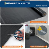 Garvee Heavy-Duty PVC Garage Parking Mat Roll, Diamond Plate Non-Slip - 7.5 x 20 ft - 2.2mm Thick - Waterproof Floor Protector for Car/SUV/Truck Parking, Shop/Gym/Boat - Black (7.5*20ft black) - Black