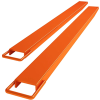 Garvee Pallet Forklift Extensions 84" Length 4.5" Width, Heavy Duty Steel Pallet Fork Extension, 1 Pair Fork Extensions for Forklifts, Orange