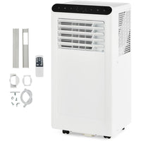 Garvee 10000BTUs Portable Air Conditioner, 4-in-1 Portable Air Conditioner & Heater，Quiet Cooling & Heating, Dehumidifier, Fan Modes for Room Up to 450 Sq. Ft, Auto Swing, 24 Timer, White