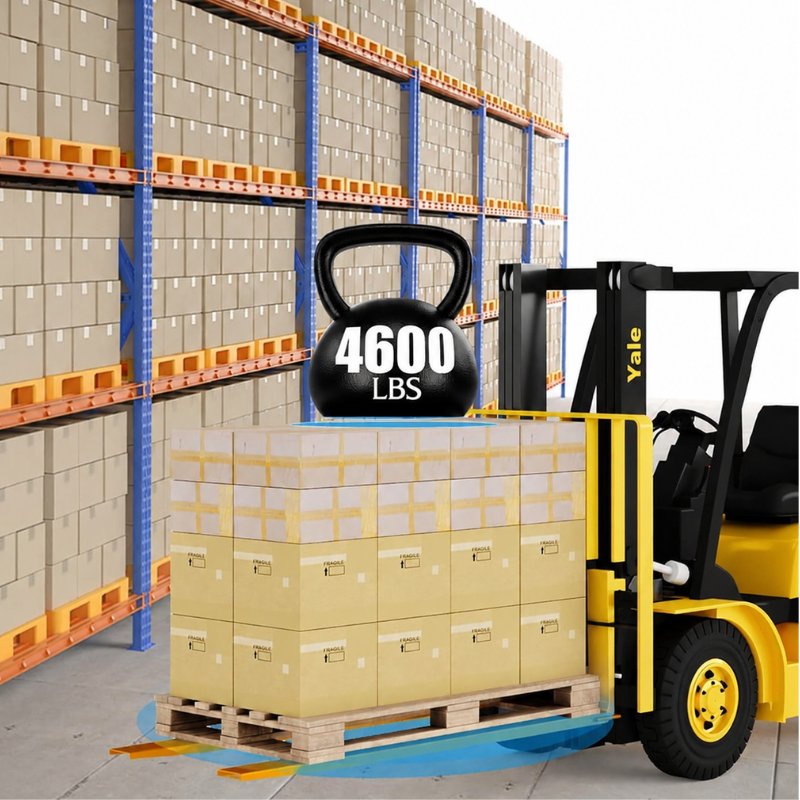Garvee 5.5" Width Pallet Fork Extension, 4600 LBS Max Heavy Duty Steel Pallet Extensions for Forklift Truck - Yellow / 60x5.5 inch