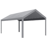 Garvee 10'x20' 200G Heavy-Duty Carport Replacement Cover Waterproof UV Protected for Garage Outdoor Shelter Grey (Frame Not Included) - Grey