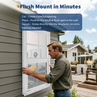 Garvee Aluminum Sliding Storage Window – Tempered Glass & Fiberglass Screen – Flush Mount, Weather Resistant, Easy Installation – For Storages, Garages, Storage – 24×27 Inch, 1pcs