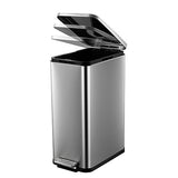 Garvee Garbage Can 13 Gallon Tall Kitchen, Hands-Free Stainless Steel Trash Can, Slim Rectangular Fingerprint-Resistant Soft Close Kitchen Trash can with lid, for Kitchen, Office, Bathroom - 