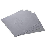 Garvee Stove Burner Covers - Double-Thick Silver Nonstick Liners for Kitchen Stove Tops, 10.6" x 10.6"