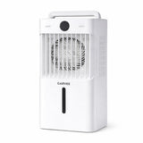 Garvee Portable Air Conditioner Fan With Remote Timer 3-Speed Desktop Cooler 1600ml Tank Adjustable Airflow Night Light For Room Dorm - White-A