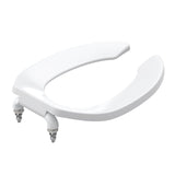 Garvee Elongated Toilet Seat Slow Close Quiet Toilet Seat Cover Durable Polypropylene 19-Inch White - White