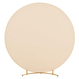 Garvee Backdrop Arch Cover Round Wrinkle Resistant Spandex Fabric for Wedding Photography Birthday Party Baby Shower Decor Khaki 7.2ft