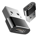 Garvee USB C to USB Adapter USB-C Male to USB 2.0 A Female OTG Converter for Laptop Tablet Phone Compact Portable Black