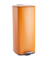 Garvee 8 Gallon Kitchen Trash Can Stainless Steel With Lid And Inner Bucket For Home Office Bathroom 30 Liter Orange - Orange