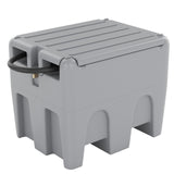 Garvee 48 Gal Portable Diesel Fuel Tank with 12V Electric Transfer Pump, High Flow Rate, Gray for Agriculture, Construction, Industrial Use - Gray