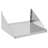 Garvee Commercial Heavy Duty Metal Appliance Wall Mount Floating Shelving for Restaurants Kitchens Bars Homes Hotels 24x24 Stainless Steel
