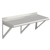 Garvee 72x12x12 Inch Stainless Steel Wall Shelf NSF Certified, Commercial Wall Mounted Kitchen Shelf for Restaurant, Garage, Laundry, Utility Room, Equipment Storage, Metal Shelving - Silver