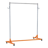 Garvee Z Rack Portable Clothes Rack Stainless Steel Powder-Coated Base Compact Design Bedroom Living Room 360° Wheels 220 lb Capacity