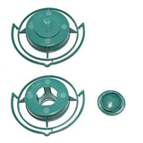 Garvee Automatic Wild Bird Feeder - Food-Grade Polypropylene - Gravity Feed - Spacious Tray - Easy Install - Durable - Dark Green - 12cm - Garden Balcony
