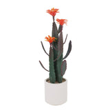 Garvee Tall UV Resistant Faux Cactus Plant with Planter for Home Office Living Room Bedroom Porch Decor Green