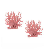 Garvee Artificial Coral Aquarium Decoration Eco-Friendly Durable Plastic Safe for Fish 15x10x14.5 cm Office & Living Room - Rosa