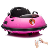 Garvee Kids Bumper Cars 12V Electric Ride On Toy With Remote Control, 360° Spin, LED Lights, Soft Anti-Collision Belt, Indoor Outdoor, For Toddlers 18+ Months