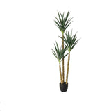 Garvee Brazilian Ironwood Artificial Plants 6FT Garden Artificial Plant 5 Trunks Green Faux Tree Indoor Home Decor Agave 5.5FT