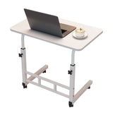 Garvee Standing Desk Adjustable Height Mobile Rolling Laptop Table for Home Office Study Bedroom White