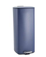 Garvee 8 Gallon Kitchen Trash Can Stainless Steel Step-On Square Bin for Home Office Bathroom 30L Navy Blue - Navy Blue