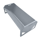 Garvee Livestock Feeder 45.13" Hay Feeder for 10 Sheep, Heavy Duty 22 Gallon Capacity, Silver