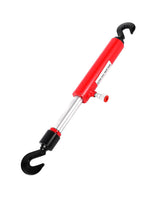 Garvee 26 in 10 T Hydraulic Pull Back Ram for Auto Body Repair, Heavy Duty Frame Straightener Cylinder with Swivel Hooks, Red Carbon Steel