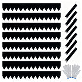 Garvee Galvanized Steel Landscape Edging 8-Pack Metal Edging for Yard Pathway & Flower Beds, Flexible, Weather-Resistant, 8-Pack - 40*6Inch 8-Pack Black