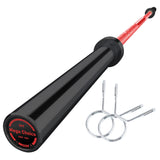 Garvee Barbell Bar for Weightlifting - 7FT Heavy Duty (1500LB/700LB), 4FT Short (500LB), 4FT EZ Curl Bar - Red
