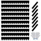 Garvee Galvanized Steel Landscape Edging 10-Pack Metal Edging With Stakes For Yard Pathway & Flower Beds, Flexible, Weather-Resistant, Rust-Proof, Garden Design - 40*6Inch 10-Pack Black