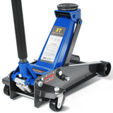 Garvee 3 Ton Low Profile Hydraulic Racing Floor Jack Heavy Duty Steel 5.0-13.4 Inch Blue for Car SUV Truck Garage - Blue