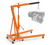 Garvee 2 Ton Engine Hoist Folding Hydraulic Cherry Picker Heavy-Duty Shop Crane 4400 Lbs Orange - Orange