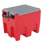 Garvee 48 Gal Portable Diesel Fuel Tank With 12V Electric Transfer Pump, High Flow Rate, Red, 13 Ft Hose, Auto Nozzle for Easy Diesel Transportation - Red