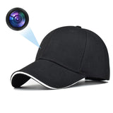 Garvee 1080P HD WiFi Baseball Cap Camera With Night Vision Motion Detection Hands-Free Outdoor Sports Cycling Fishing Black