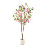 Garvee 5FT Artificial Trees Indoor Faux Tree Artificial Planter for Home Office Wedding Party Green
