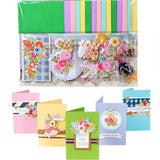 Garvee Greeting Card Kits Handmade DIY Paper Set for Birthday Invitation Thanksgiving Christmas Holiday Baby Shower 15 Cards + 15 Envelopes