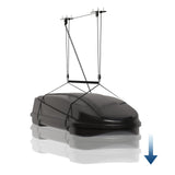Garvee Heavy-Duty Cargo Box Garage Pulley System Ceiling Hoist Kit for 10-14 ft Ceilings 150 Lbs Capacity Steel Adjustable Lifting Straps - Black