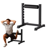 Garvee Bulgarian Split Squat Stand Adjustable 7-Level Single Leg Roller for Home Gym Leg Training Black