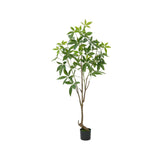 Garvee 4.9ft Indoor Artificial Tree Large Faux Plant Ultra Lifelike Foliage Branches Home Office Decor Green