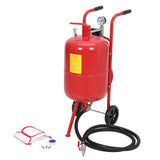 Garvee Sand Blaster 20 Gallon Portable Air Sandblaster 125PSI with 6" Wheels for Rust Removal Red - (20 Gallons, Red)