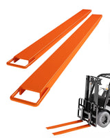 Garvee 72" Forklift Extensions, 4.5" Width, Heavy Duty Steel, Orange, For Forklift Loaders - Orange