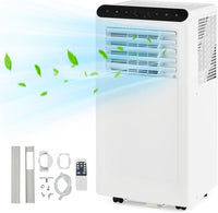 Garvee 10000BTUs Portable Air Conditioner, 4-in-1 Portable Air Conditioner & Heater，Quiet Cooling & Heating, Dehumidifier, Fan Modes for Room Up to 450 Sq. Ft, Auto Swing, 24 Timer, White
