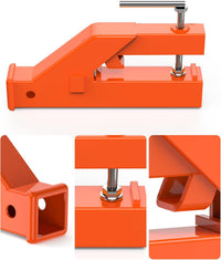 Garvee 2 Inch Clamp-On Trailer Hitch Receiver for Tractor Bucket Adapter