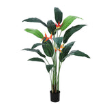 Garvee 6FT Artificial Bird of Paradise Plant, 2-Pack Fake Palm Trees with 17 Leaves, Faux Plants for Indoor & Outdoor Home Office Decor, Perfect Housewarming Gift - 6 Ft with 17 Leaves