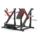 Garvee Home Gym Linear Row Machine Plate-Loaded Smith-Style Back Trainer Compact Multi-Grip Rowing Equipment Space-Saving Design