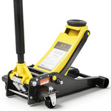 Garvee 3 Ton Low Profile Hydraulic Racing Floor Jack Heavy Duty Steel Car SUV Truck Garage Yellow 24.8x14.2x3.0 Inch - Yellow