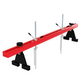 Garvee Engine Support Bar 1100 LBS Capacity Dual Hooks Motor Lift Hoist for Home Garage Auto Repair Red - Red-B